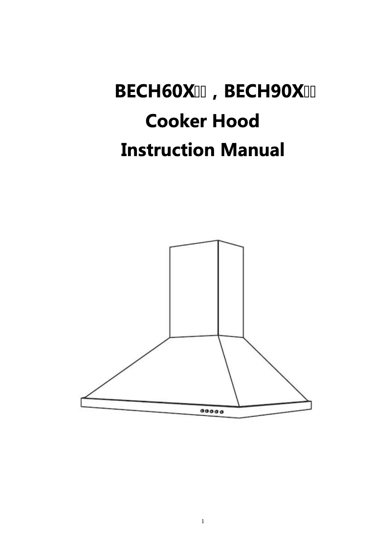 Página 1 del manual Manual de usuario Baumatic BECH90X