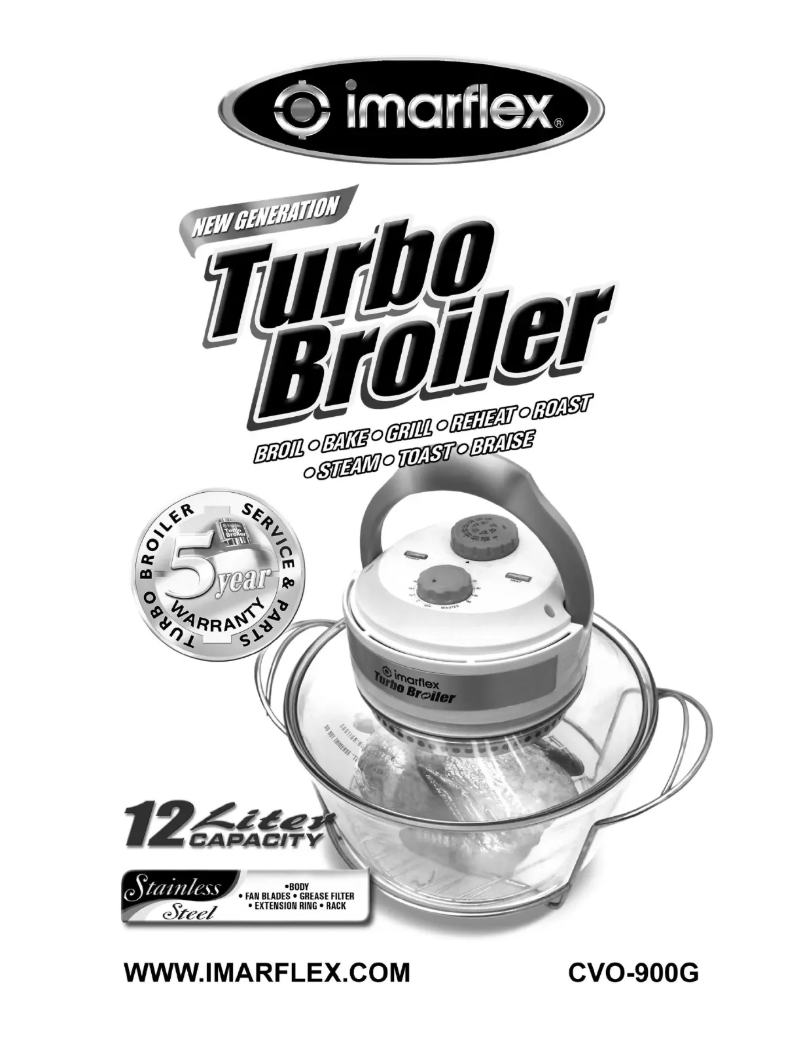 Imagen de la primera página del manual del dispositivo Turbo Broiler CVO-900G