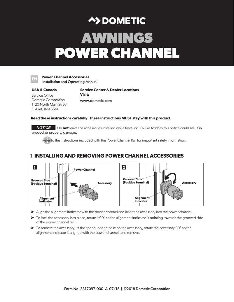 Imagen de la primera página del manual del dispositivo PowerChannel Floodlight