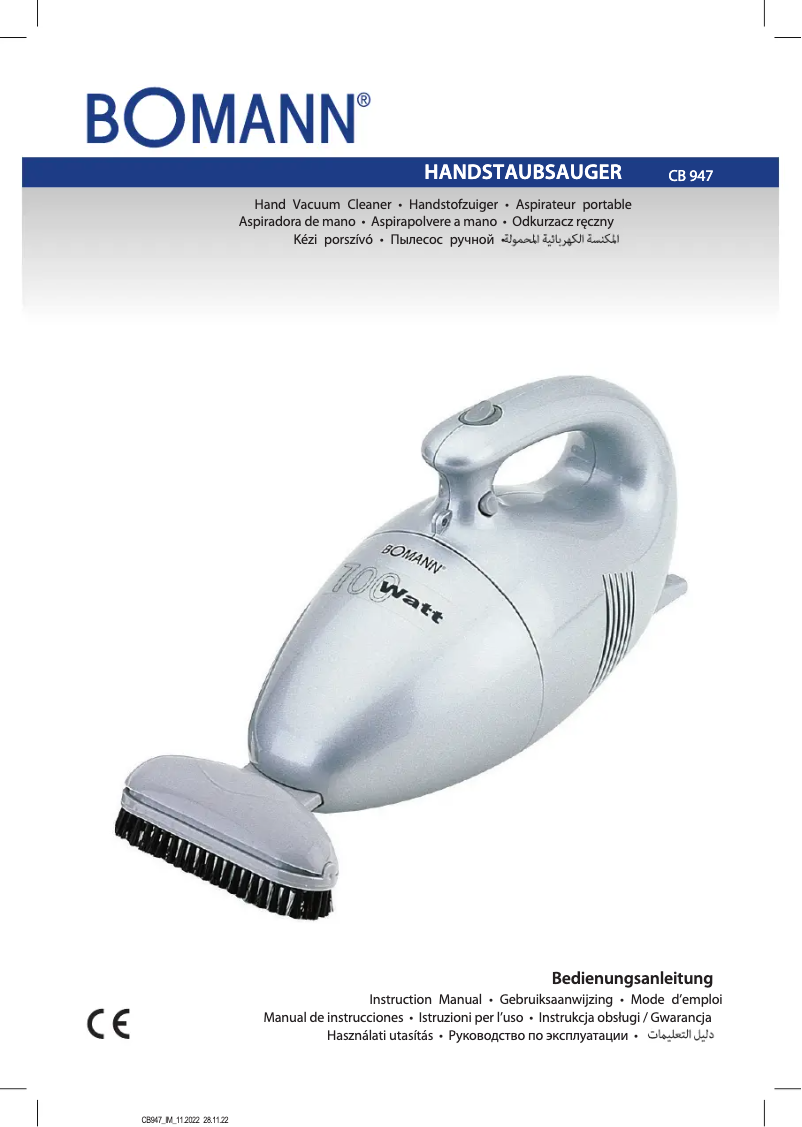 Página 1 del manual Manual de usuario Bomann CB 947