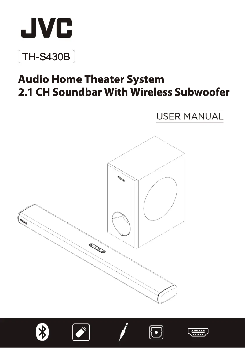 Página nº 1 - Manual de usuario JVC TH-S430B