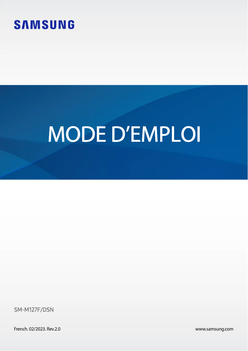 Imagen de la primera página del manual del dispositivo Galaxy M12