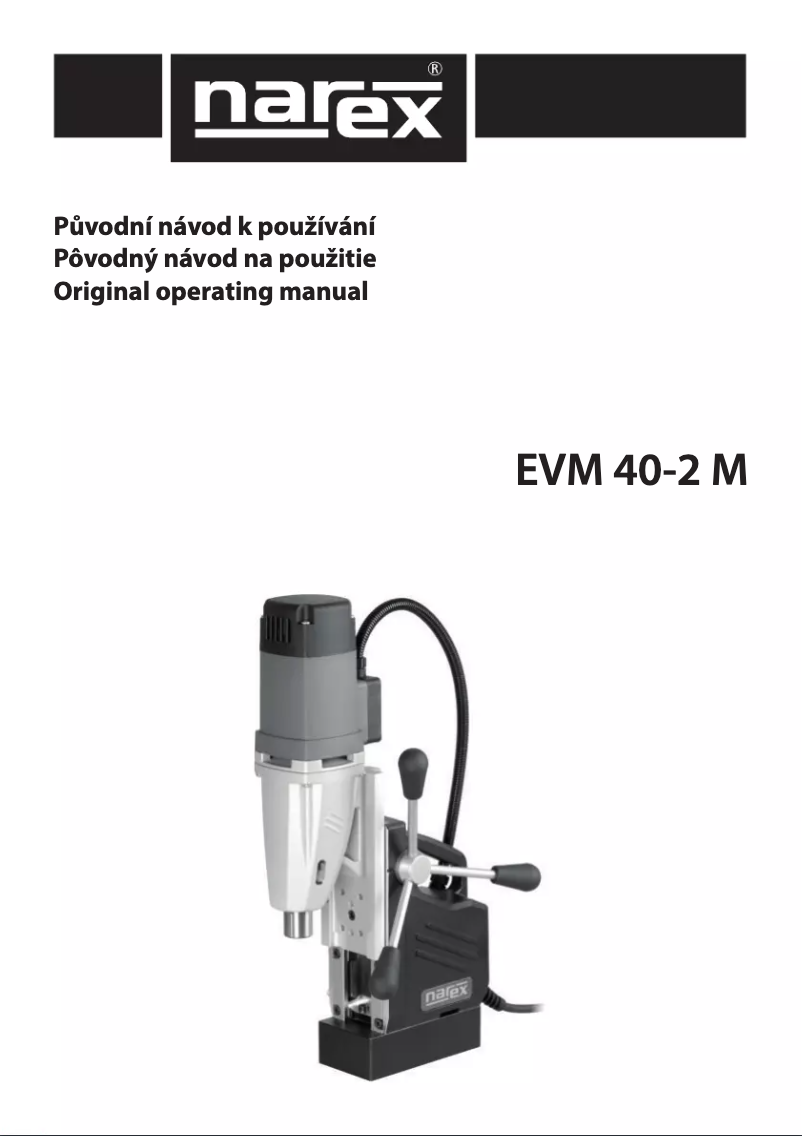 Imagen de la primera página del manual del dispositivo EVM 40-2 M