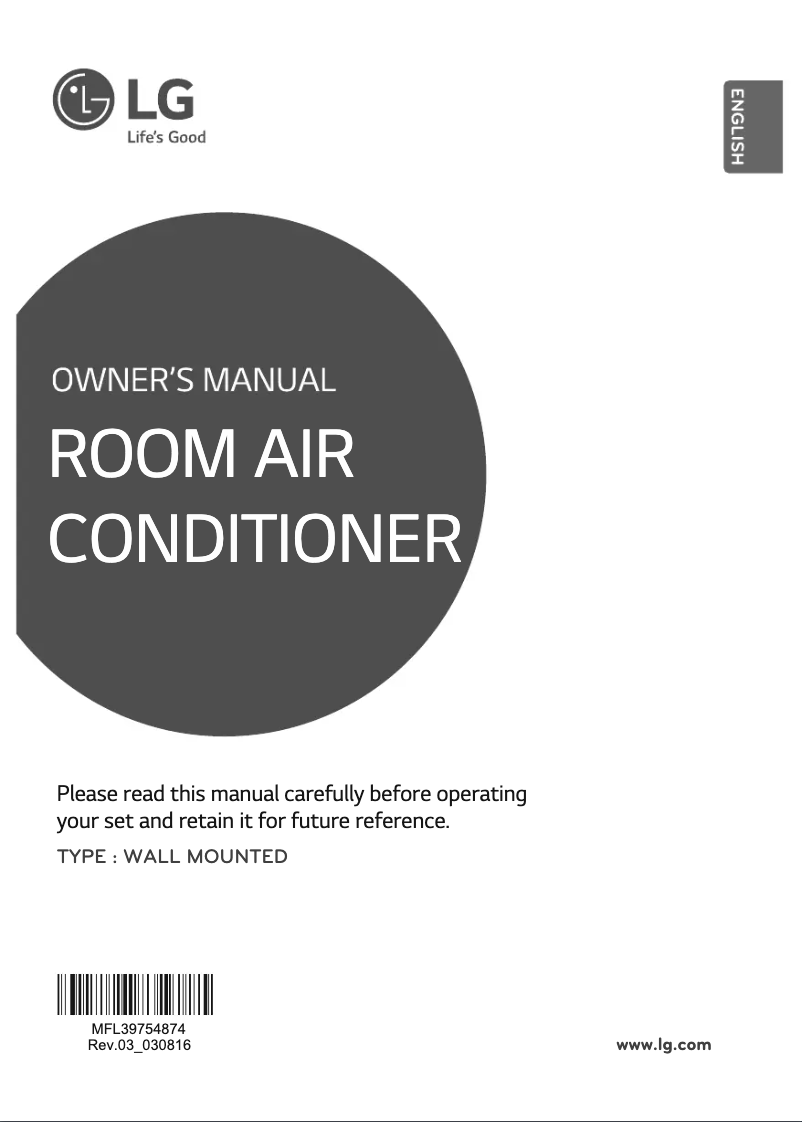 Página 1 del manual Manual de usuario LG JSUQ18MPXD