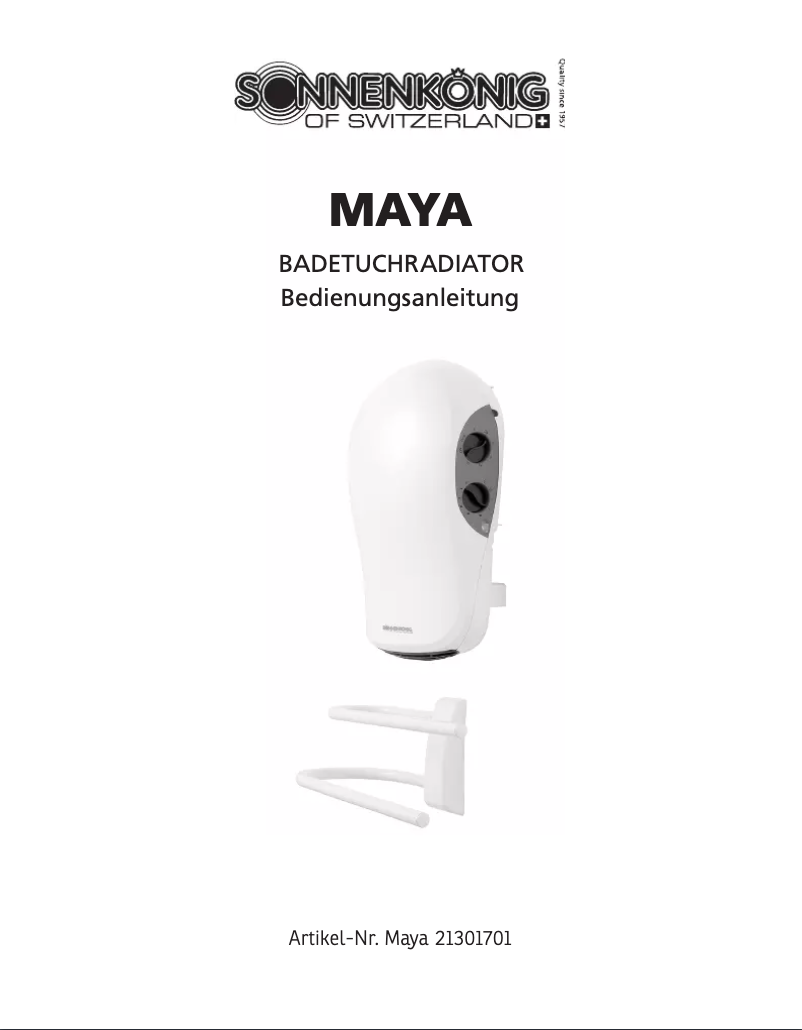 Página nº 1 - Manual de usuario Sonnenkönig Maya