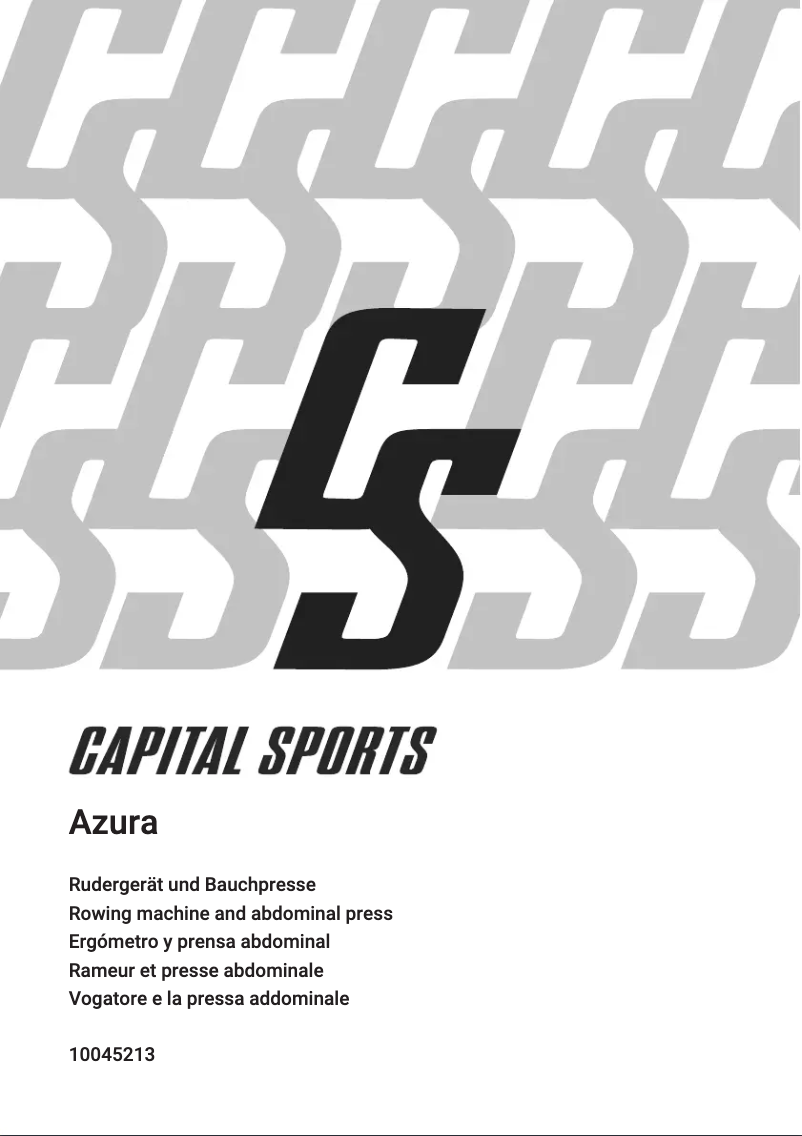 Página 1 del manual Manual de usuario Capital Sports Azura