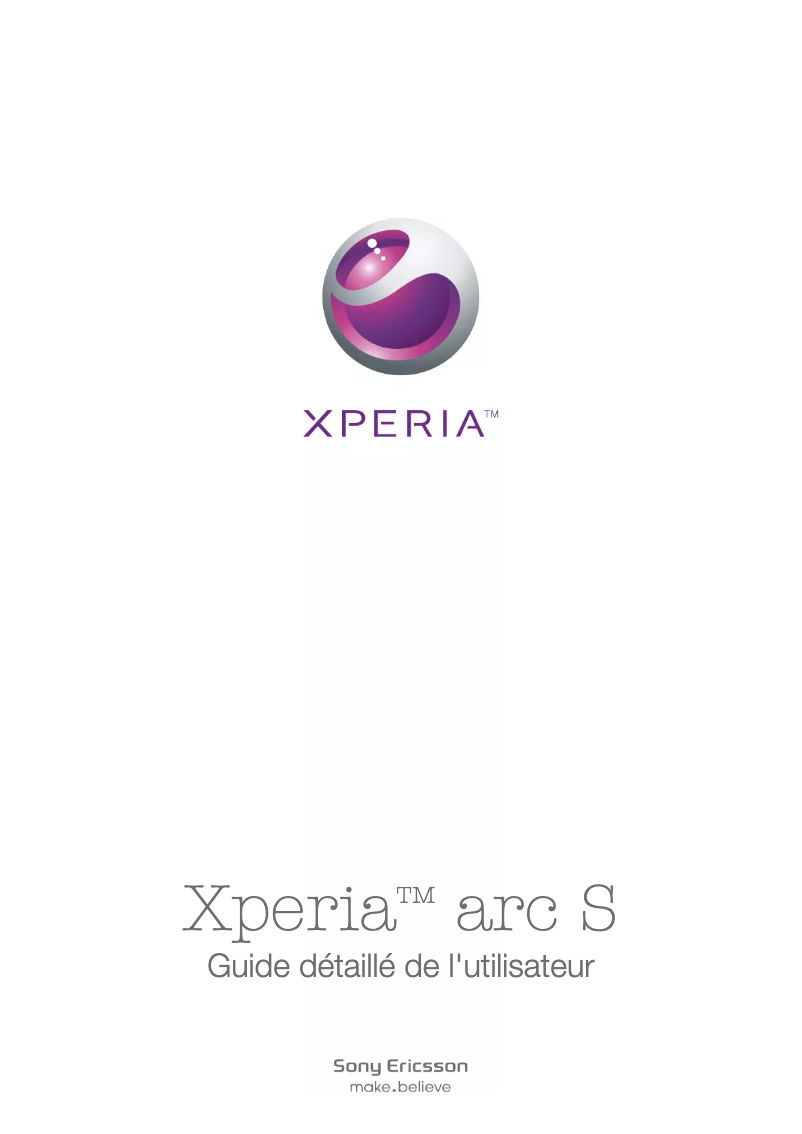 Imagen de la primera página del manual del dispositivo Xperia arc S