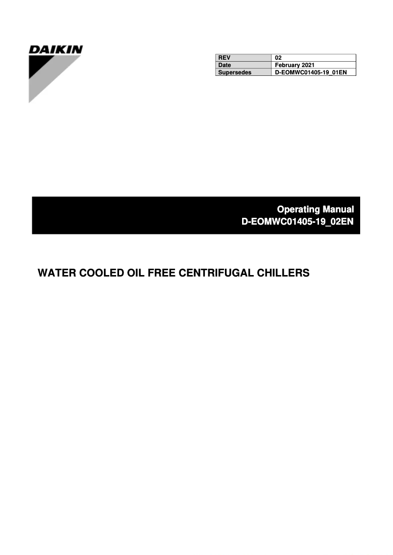 Página nº 1 - Manual de usuario Daikin EWWDC10DZXEA3