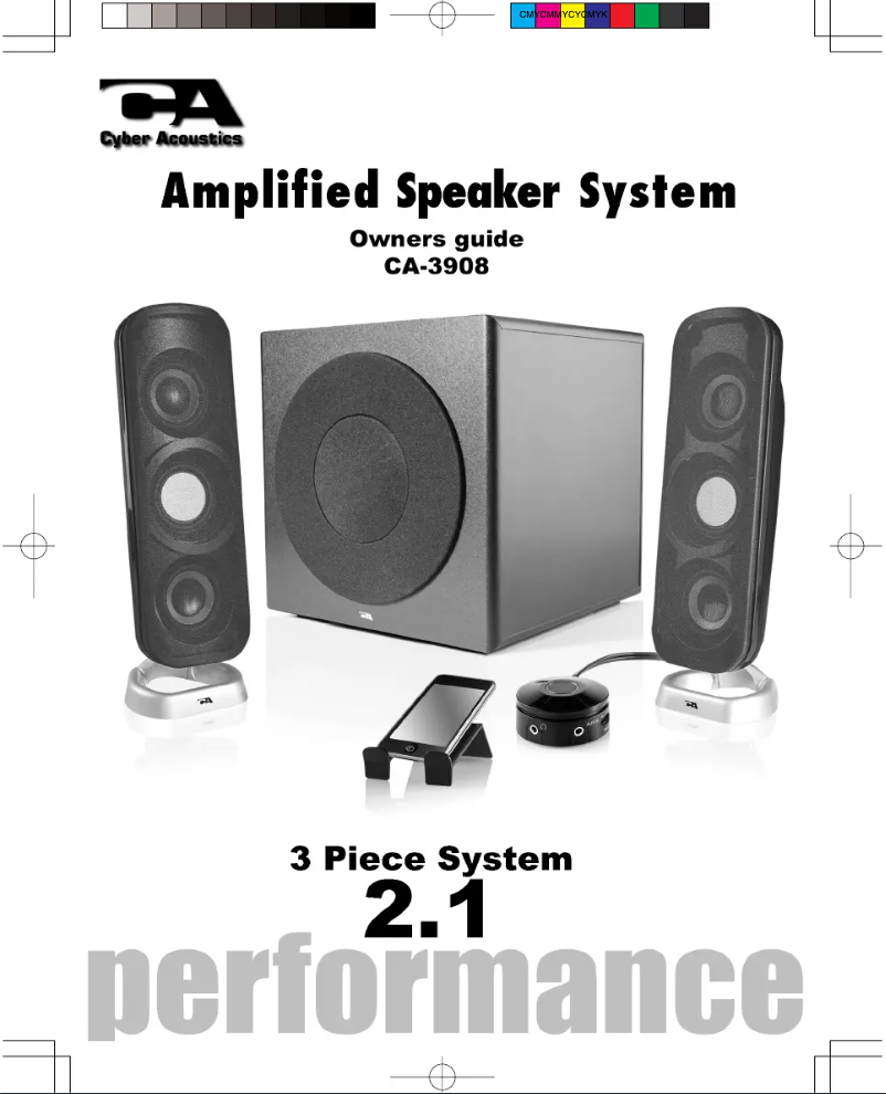 Imagen de la primera página del manual del dispositivo CA-3908