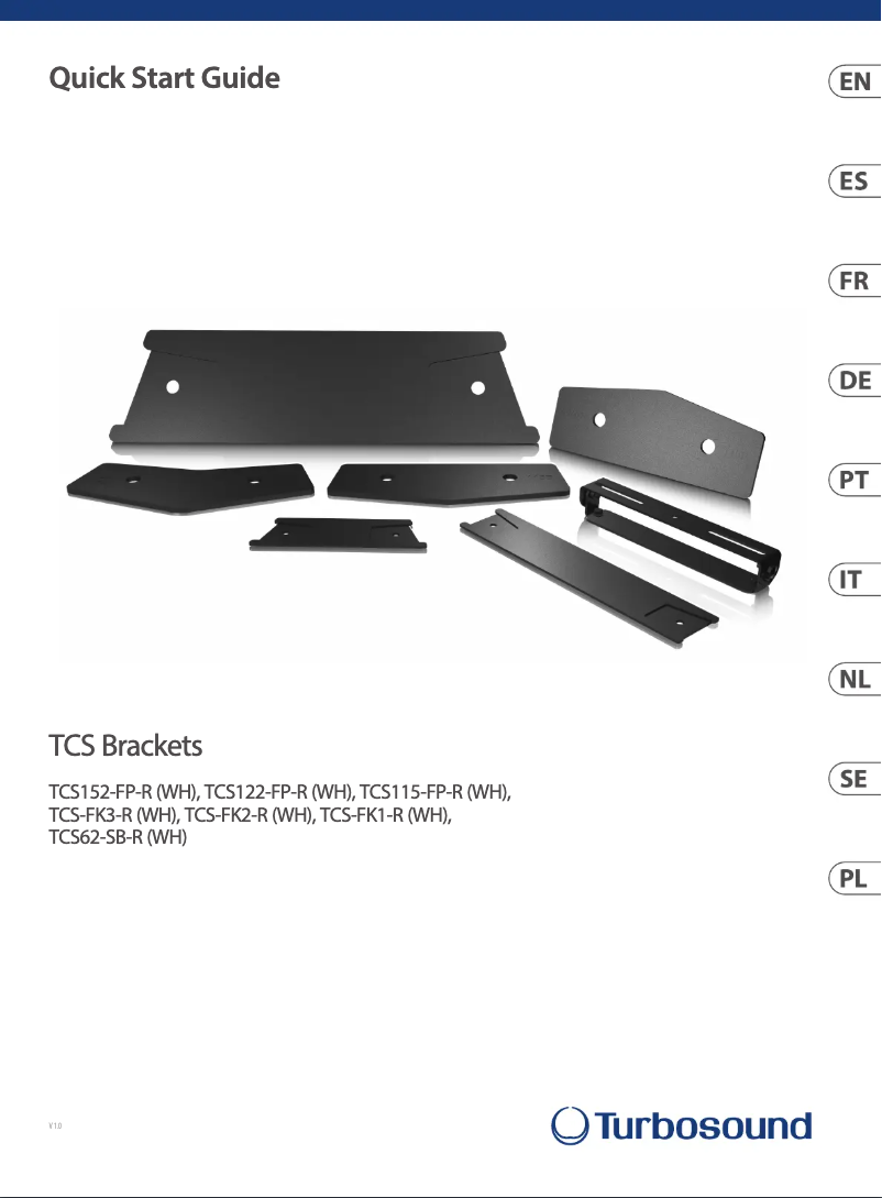 Imagen de la primera página del manual del dispositivo TCS122-FP-R-WH