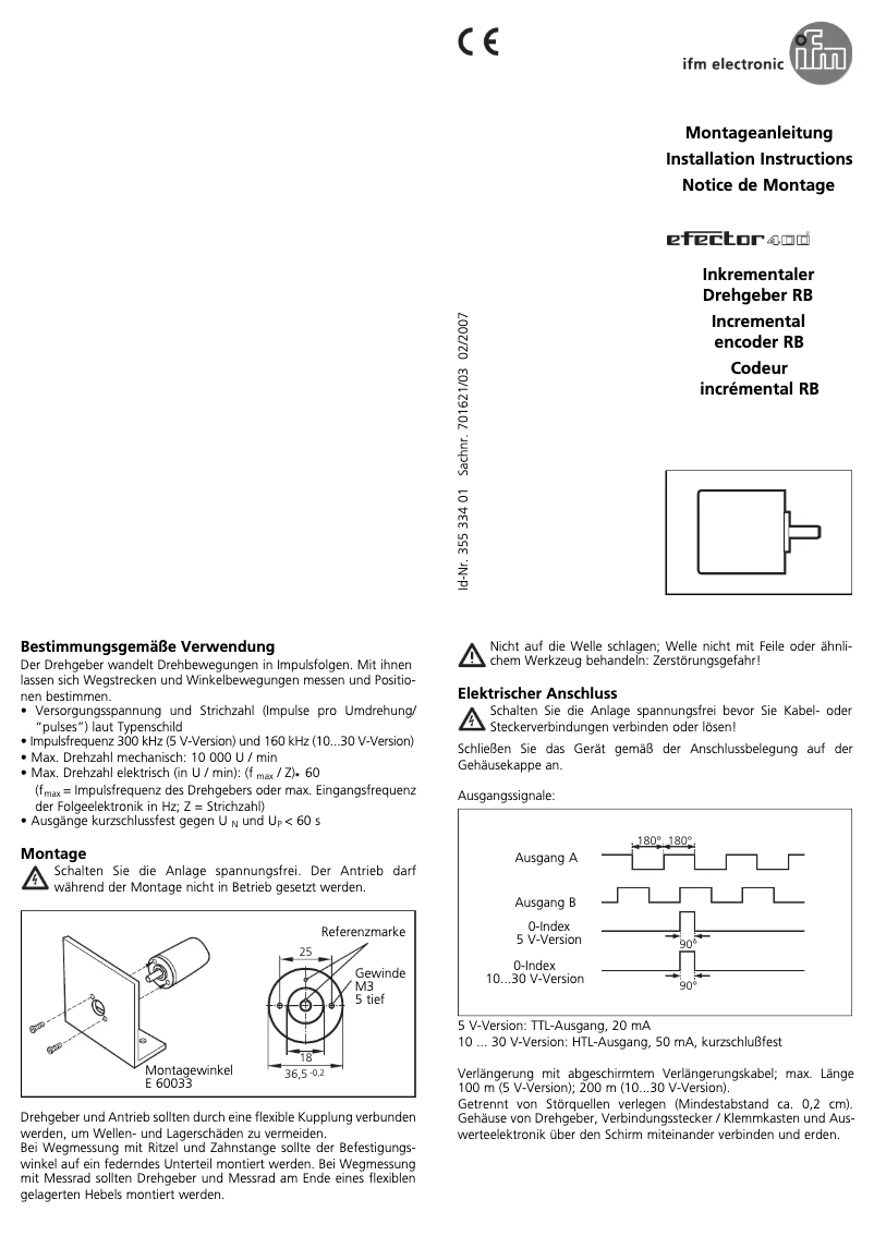 Imagen de la primera página del manual del dispositivo RB6030