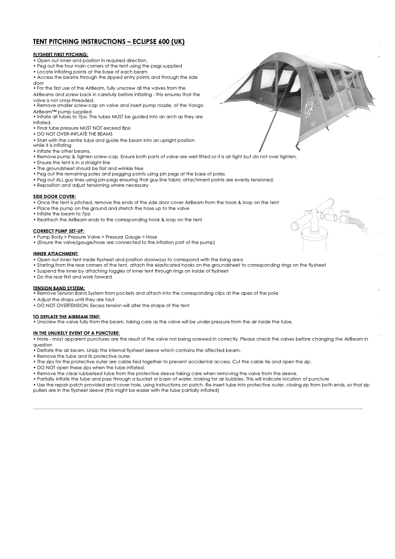 Imagen de la primera página del manual del dispositivo Eclipse 600