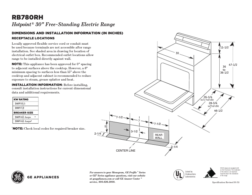Imagen de la primera página del manual del dispositivo RB780RHSS