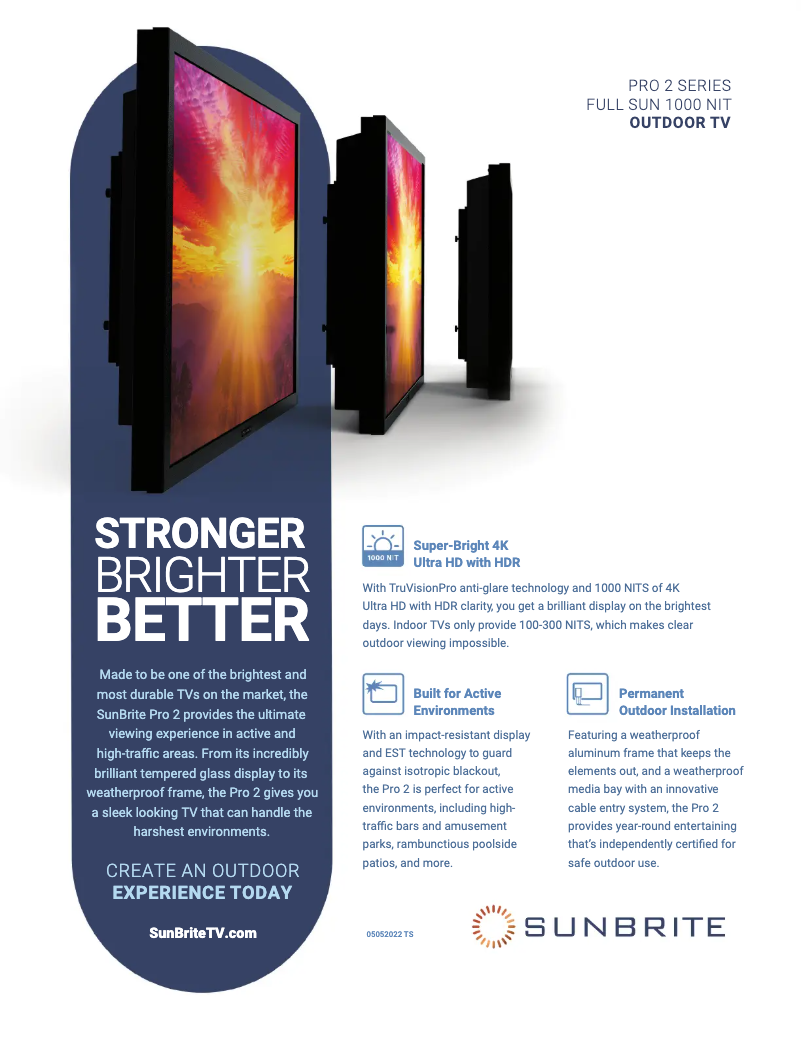 Imagen de la primera página del manual del dispositivo SB-P2-49-4K-BL