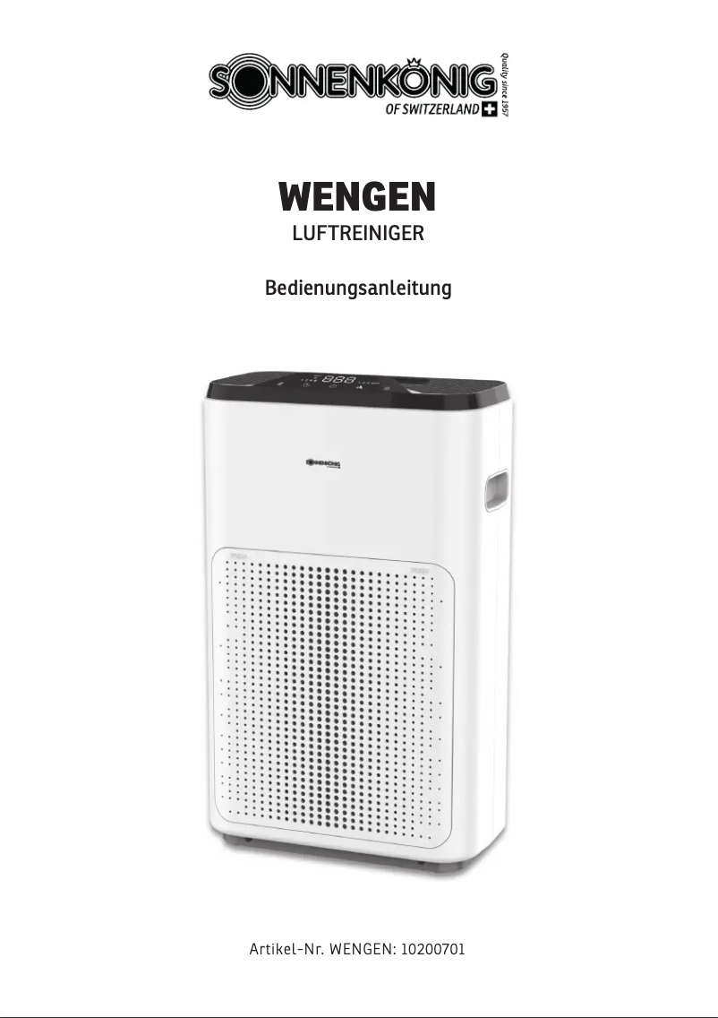 Imagen de la primera página del manual del dispositivo Wengen