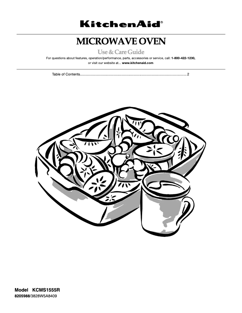 Página 1 del manual Manual de usuario KitchenAid KCMS1555RBL0