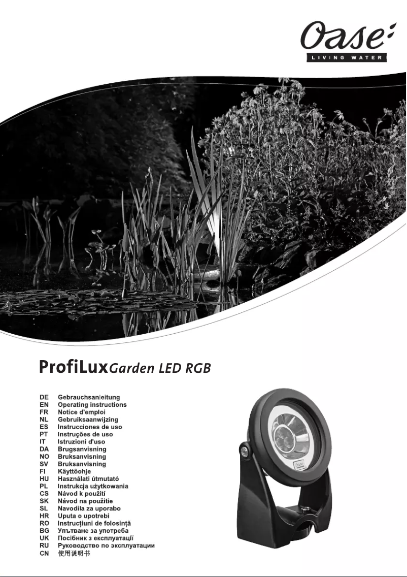 Página 1 del manual Manual de usuario Oase ProfiLux Garden LED RGB