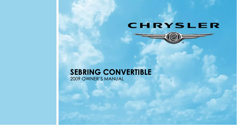 Página 1 del manual Manual de usuario Chrysler Sebring Convertible (2009)