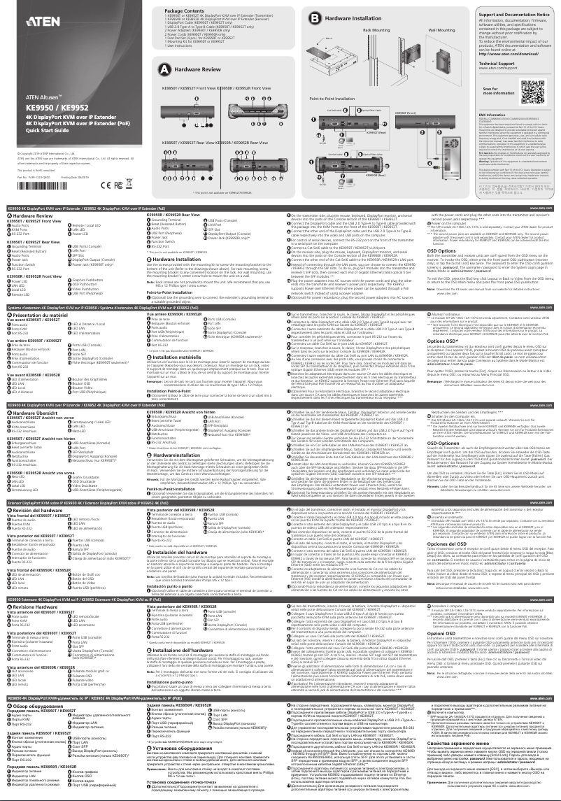 Página nº 1 - Manual de usuario ATen KE9950R