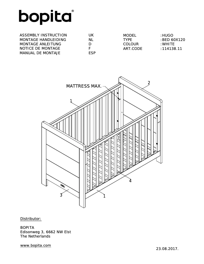 Página 1 del manual Manual de usuario Bopita Hugo