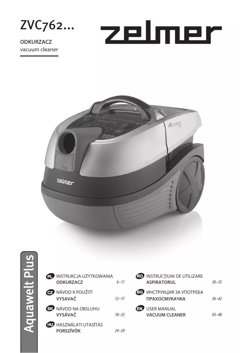 Imagen de la primera página del manual del dispositivo ZVC762SP