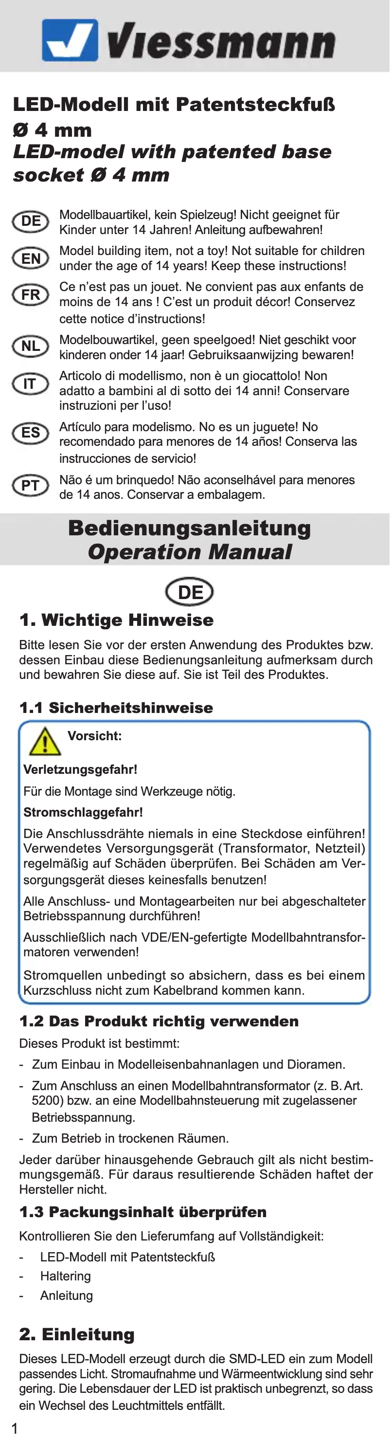 Imagen de la primera página del manual del dispositivo 7170