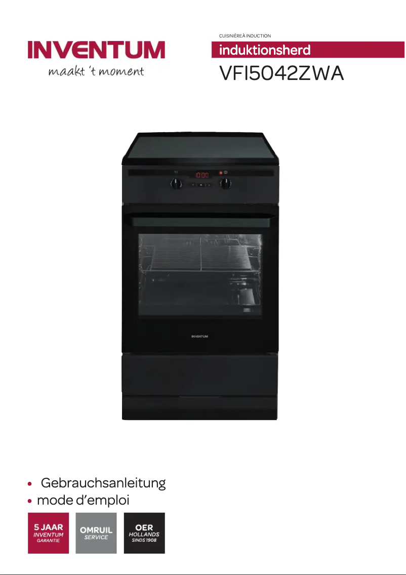 Página 1 del manual Manual de usuario Inventum VFI5042ZWA