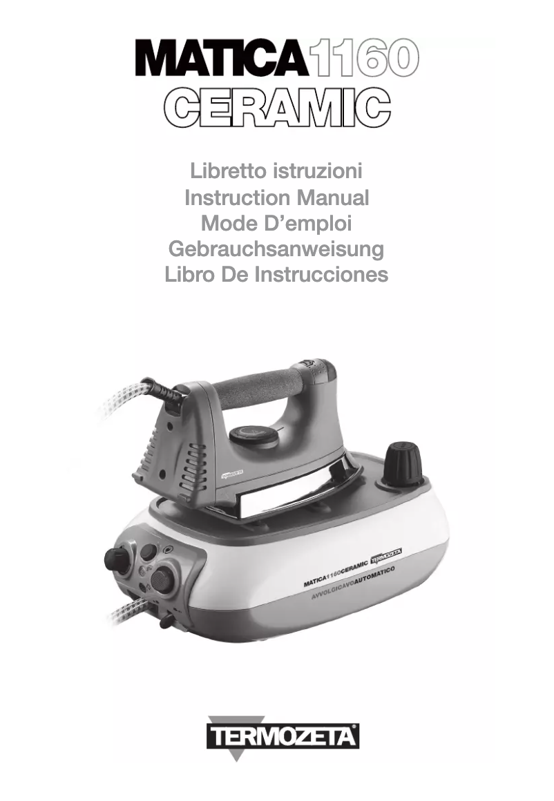 Página 1 del manual Manual de usuario Termozeta Matica 1160 Ceramic