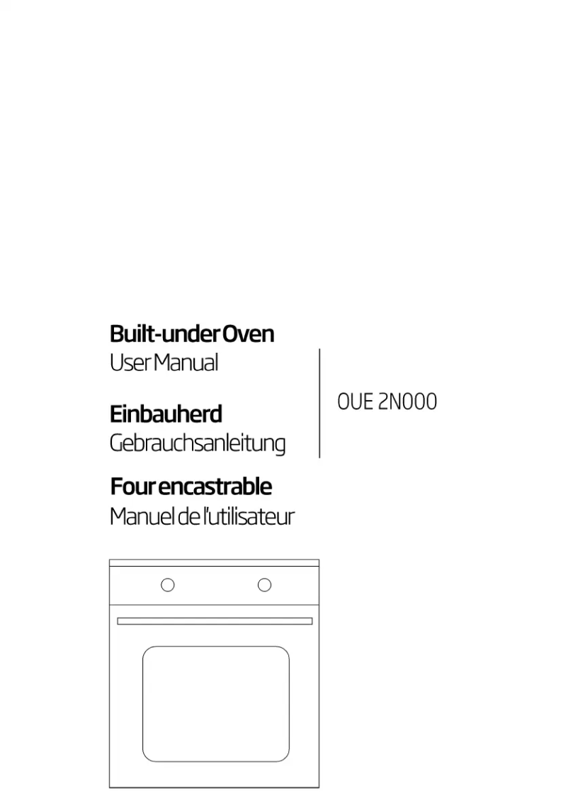 Página 1 del manual Manual de usuario Beko OUE 2N000 X