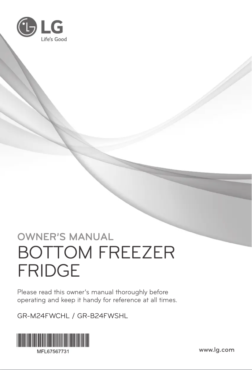 Página nº 1 - Manual de usuario LG GR-B24FWSHL