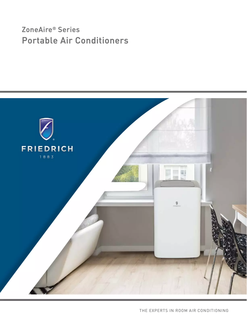 Página 1 del manual Folleto Friedrich ZoneAire Compact P12SA