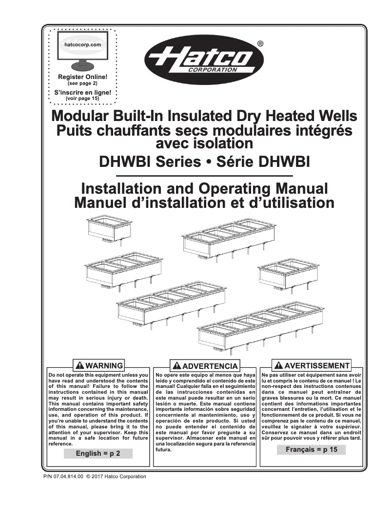 Imagen de la primera página del manual del dispositivo DHWBI-3