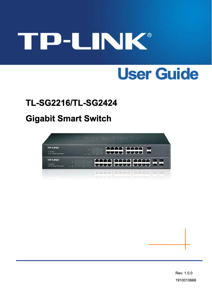 Página nº 1 - Manual de usuario TP-Link JetStream Smart TL-SG2216