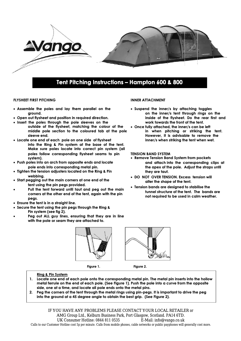 Imagen de la primera página del manual del dispositivo Hampton 600