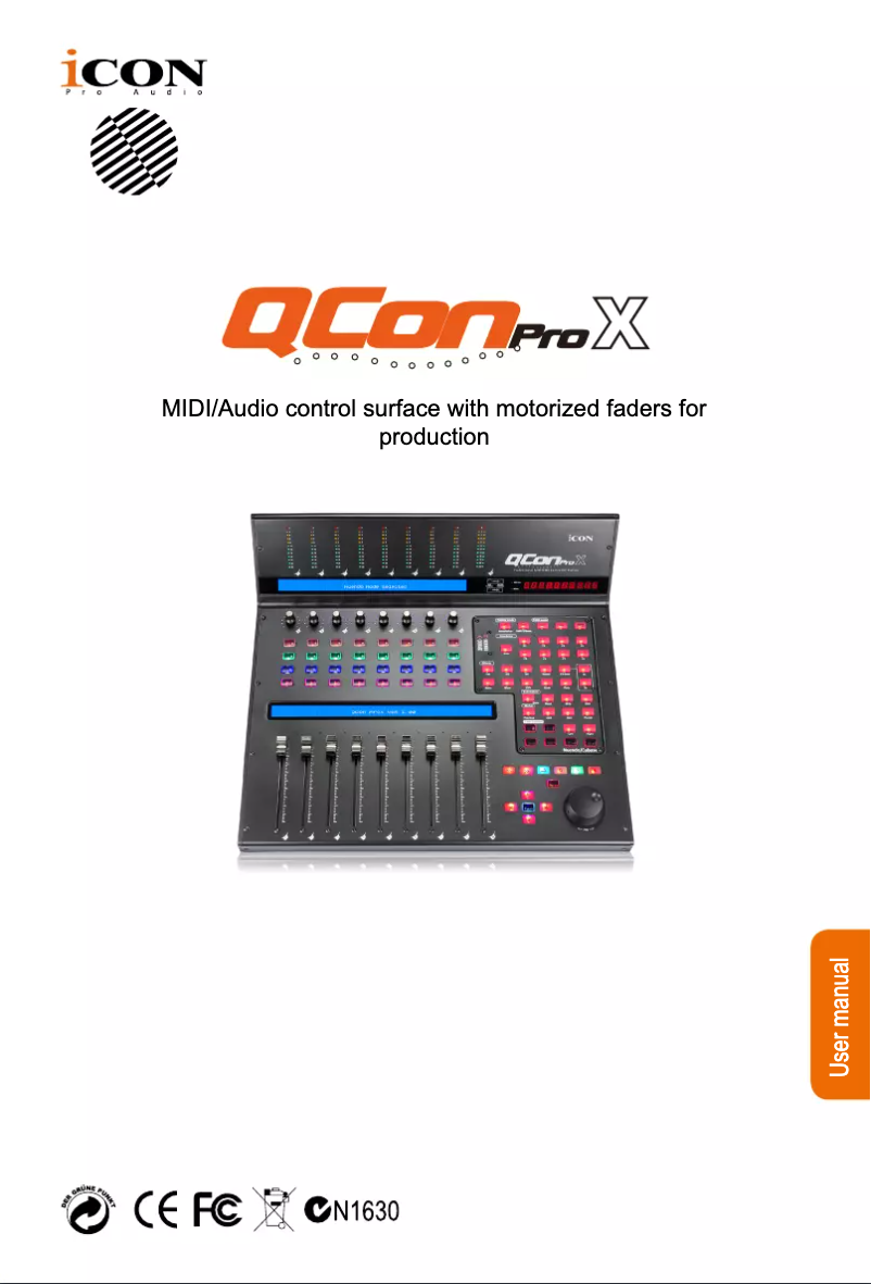 Página 1 del manual Manual de usuario icon QCon Pro X