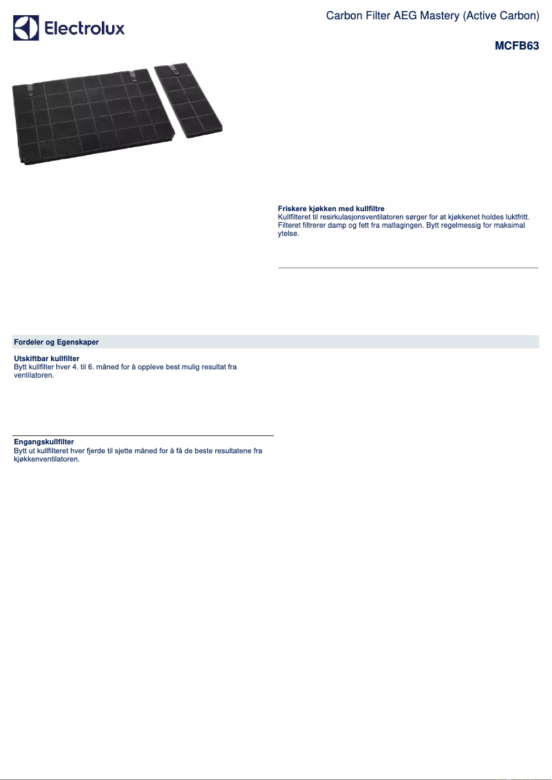 Imagen de la primera página del manual del dispositivo MCFB63