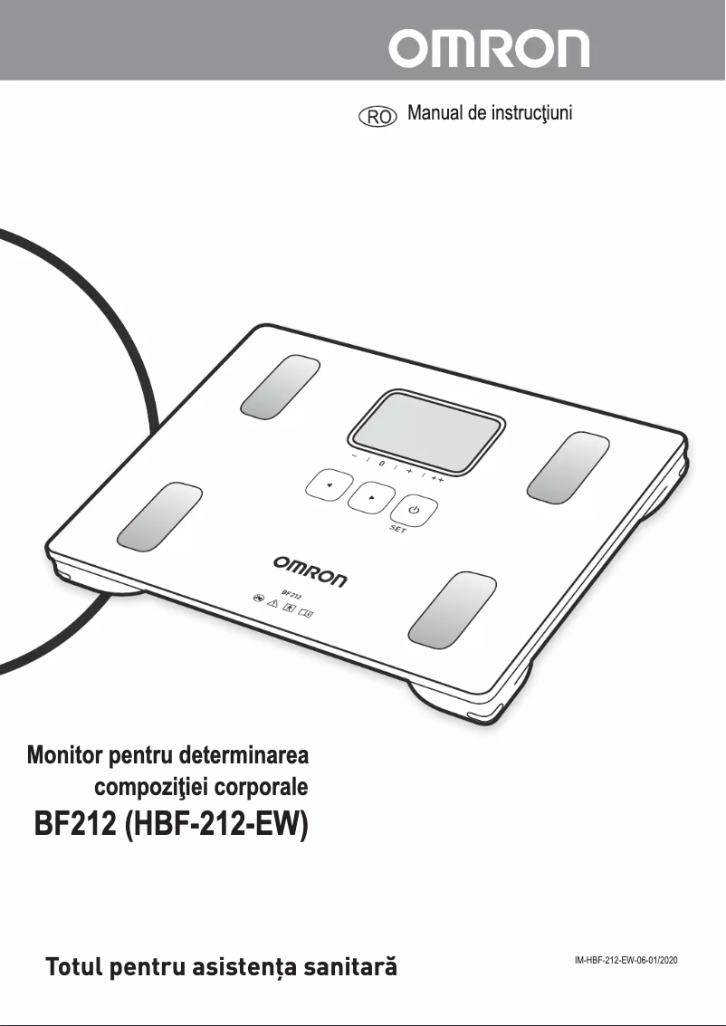 Imagen de la primera página del manual del dispositivo HBF-212-EW