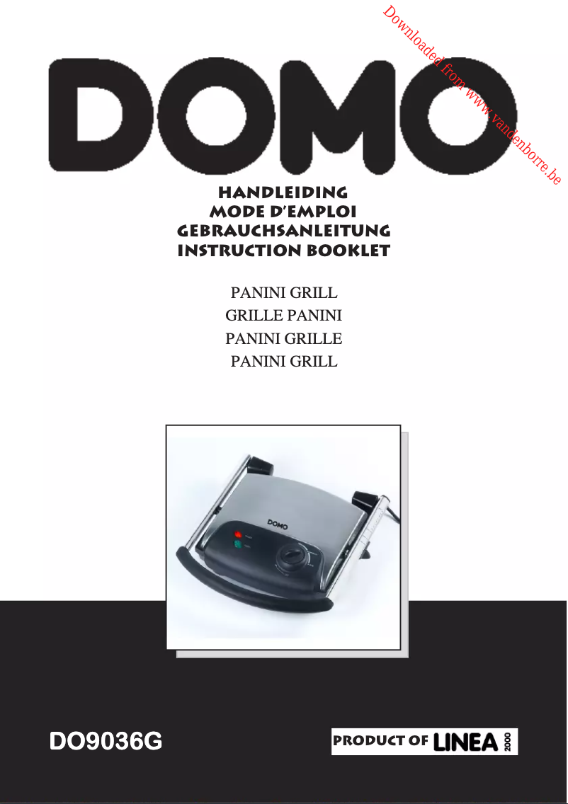 Imagen de la primera página del manual del dispositivo DO9036G