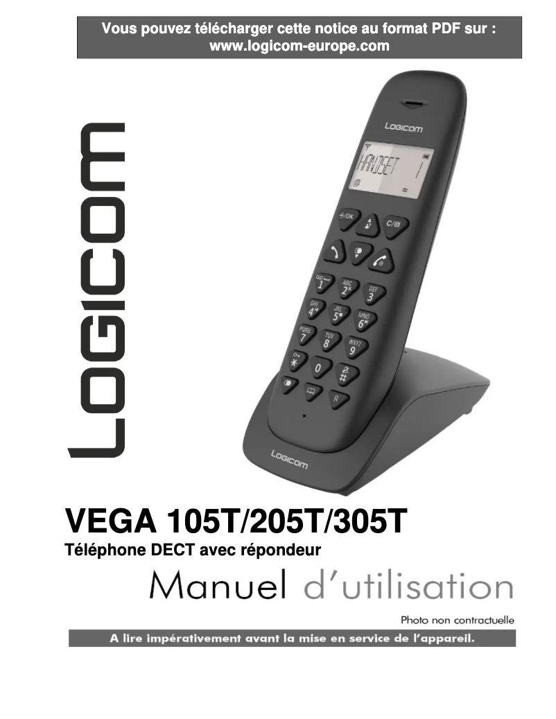 Página 1 del manual Manual de usuario Logicom Vega 105T