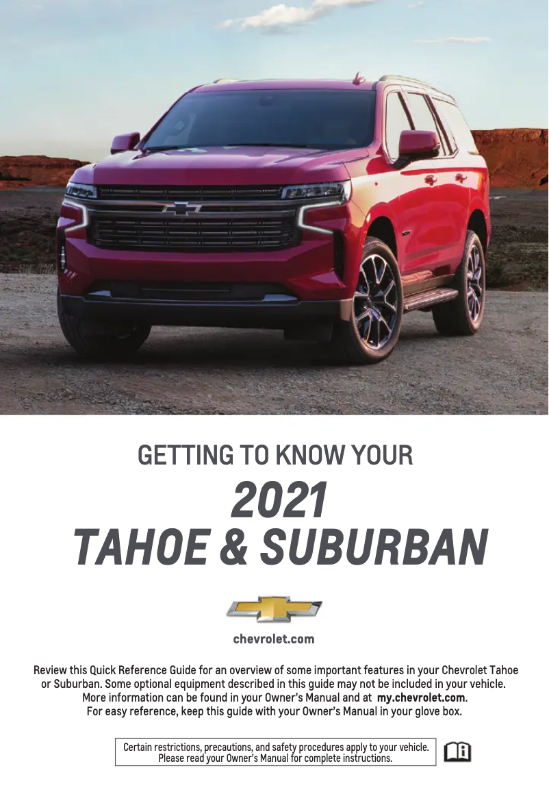 Imagen de la primera página del manual del dispositivo Suburban (2021)