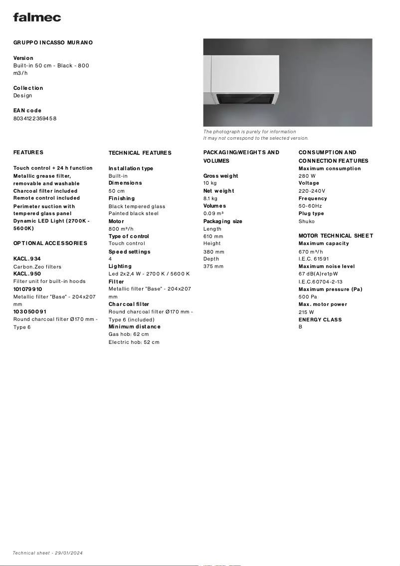 Imagen de la primera página del manual del dispositivo Gruppo Incasso Murano