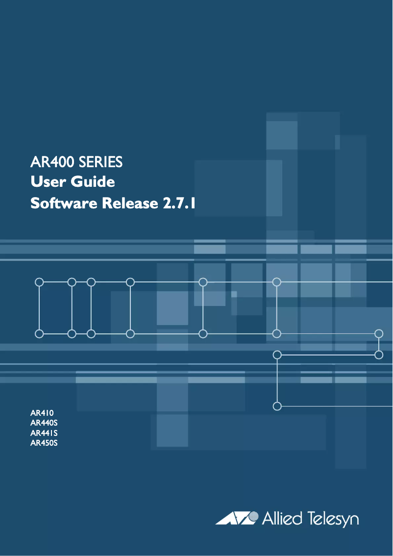 Página nº 1 - Manual de usuario Allied Telesis AR410