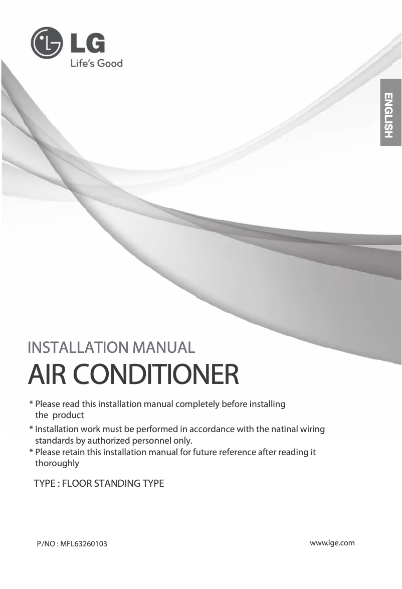 Página 1 del manual Manual de usuario LG HPNC286SLA0