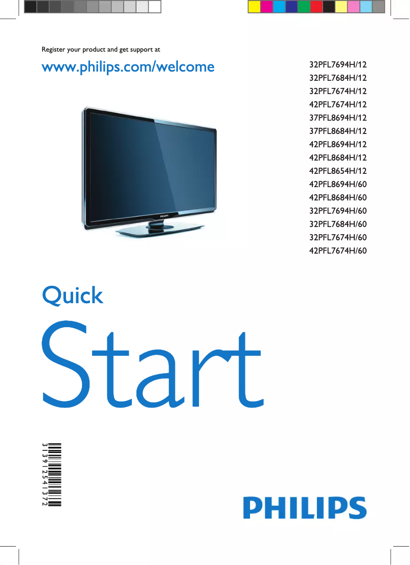 Imagen de la primera página del manual del dispositivo 42PFL8684H