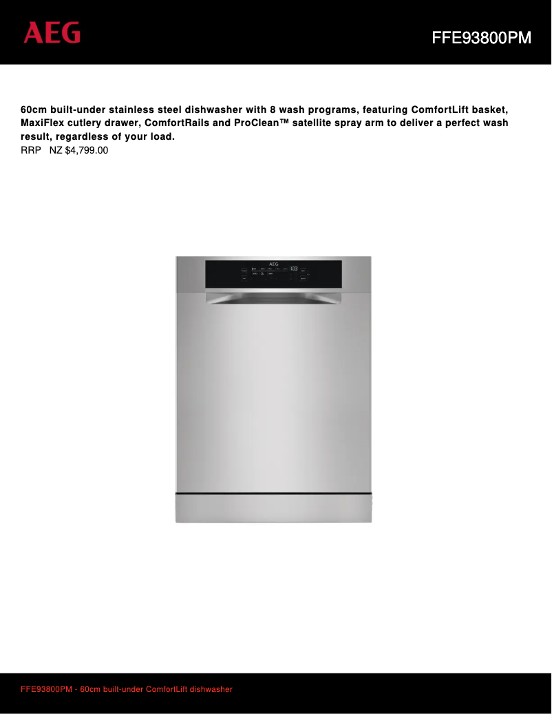 Imagen de la primera página del manual del dispositivo FFE93800PM