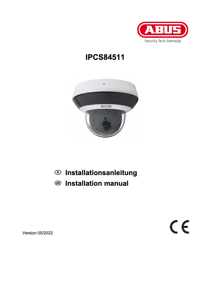 Página 1 del manual Manual de instrucciones Abus IPCS84511