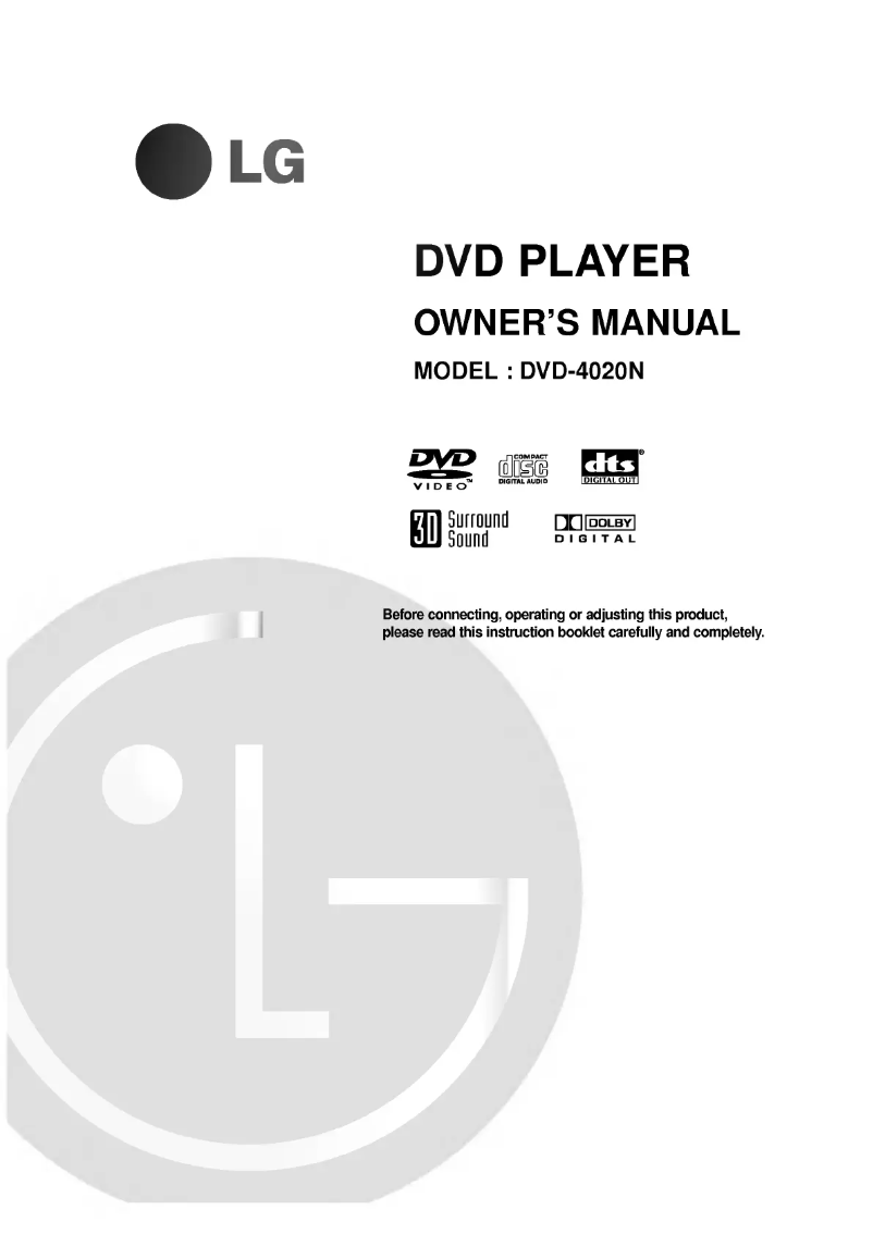 Imagen de la primera página del manual del dispositivo DVD-4020N