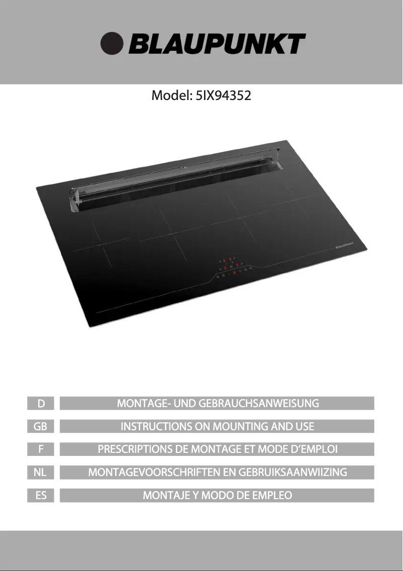 Página 1 del manual Manual de usuario Blaupunkt 5IX94352