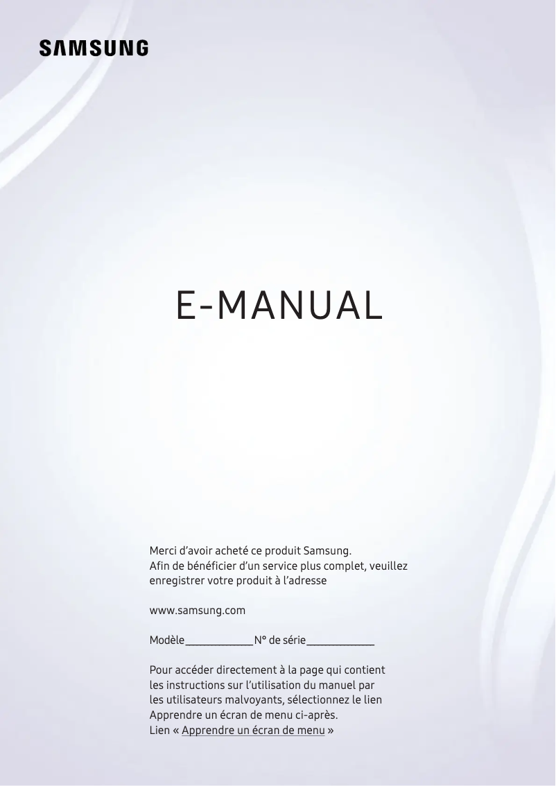 Imagen de la primera página del manual del dispositivo QE32Q50RAU