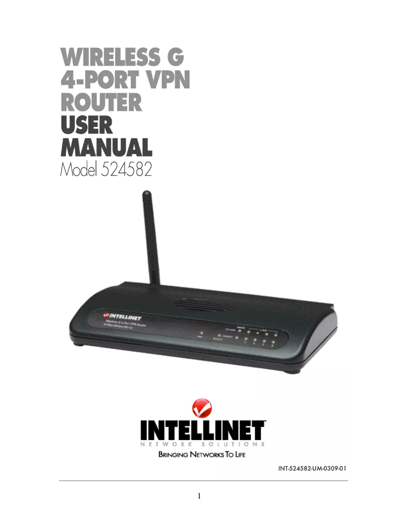 Página 1 del manual Manual de usuario Intellinet 524582